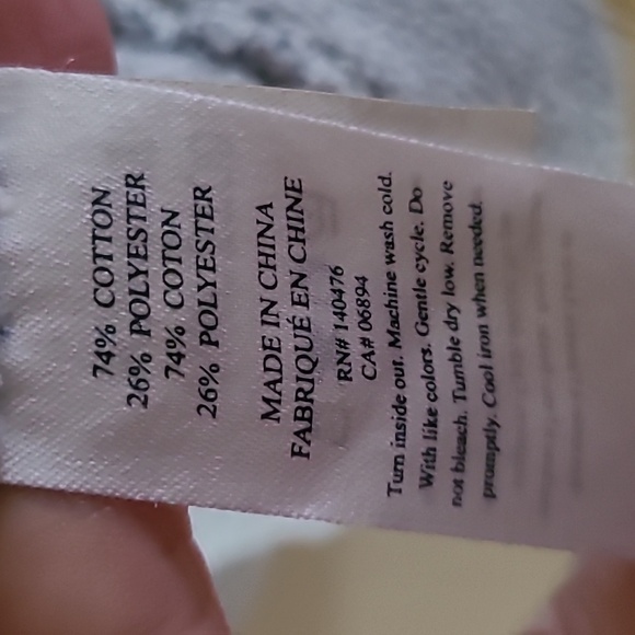 Faherty Whitewater Crewneck Pullover Sweater Grey Blend Size 2X French Terry - Picture 10 of 17